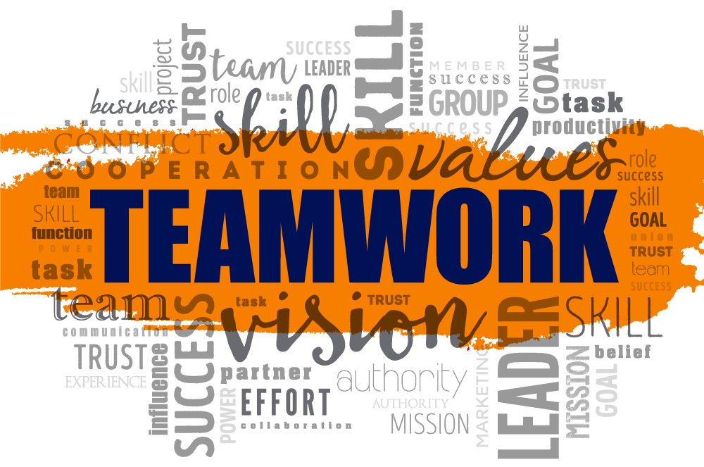 Teamwork Word collage 